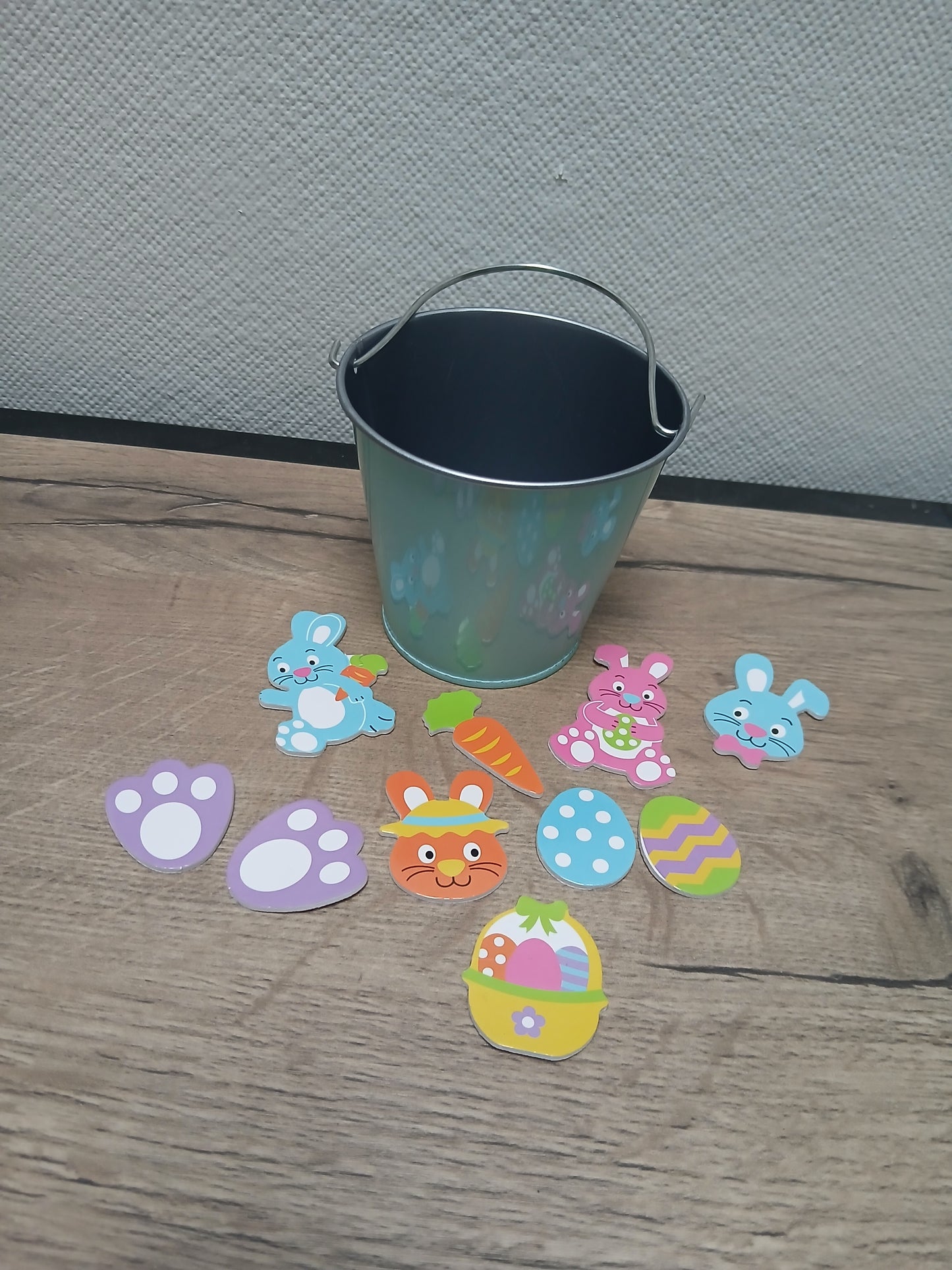 Mini metalen emmer (met naam)