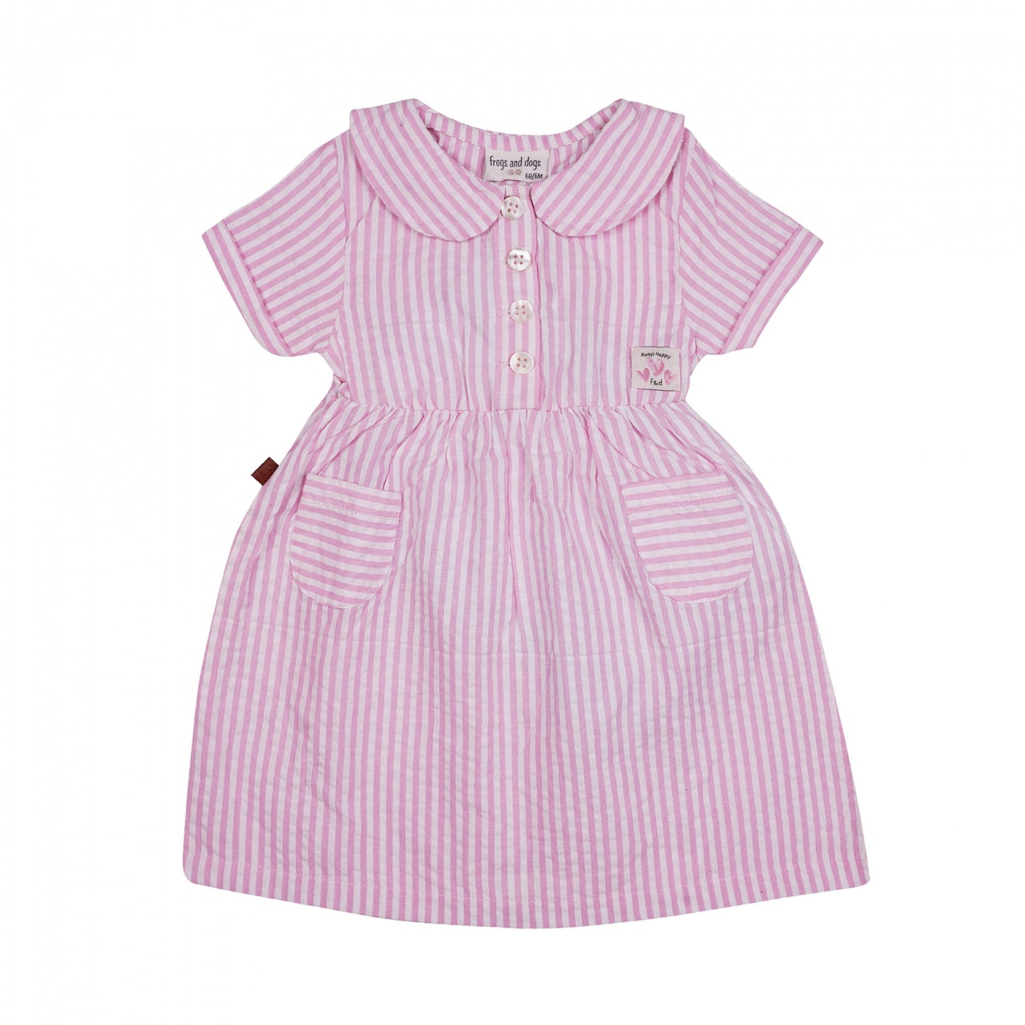 Jurk met strepen + bloomer