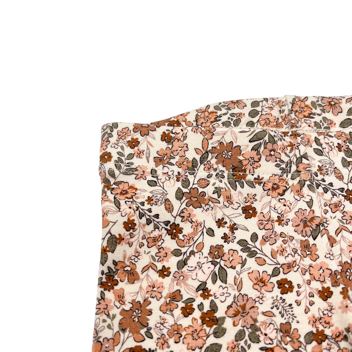 Broekje bloemen cacao