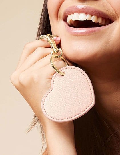 Sleutelhanger hart lederlook